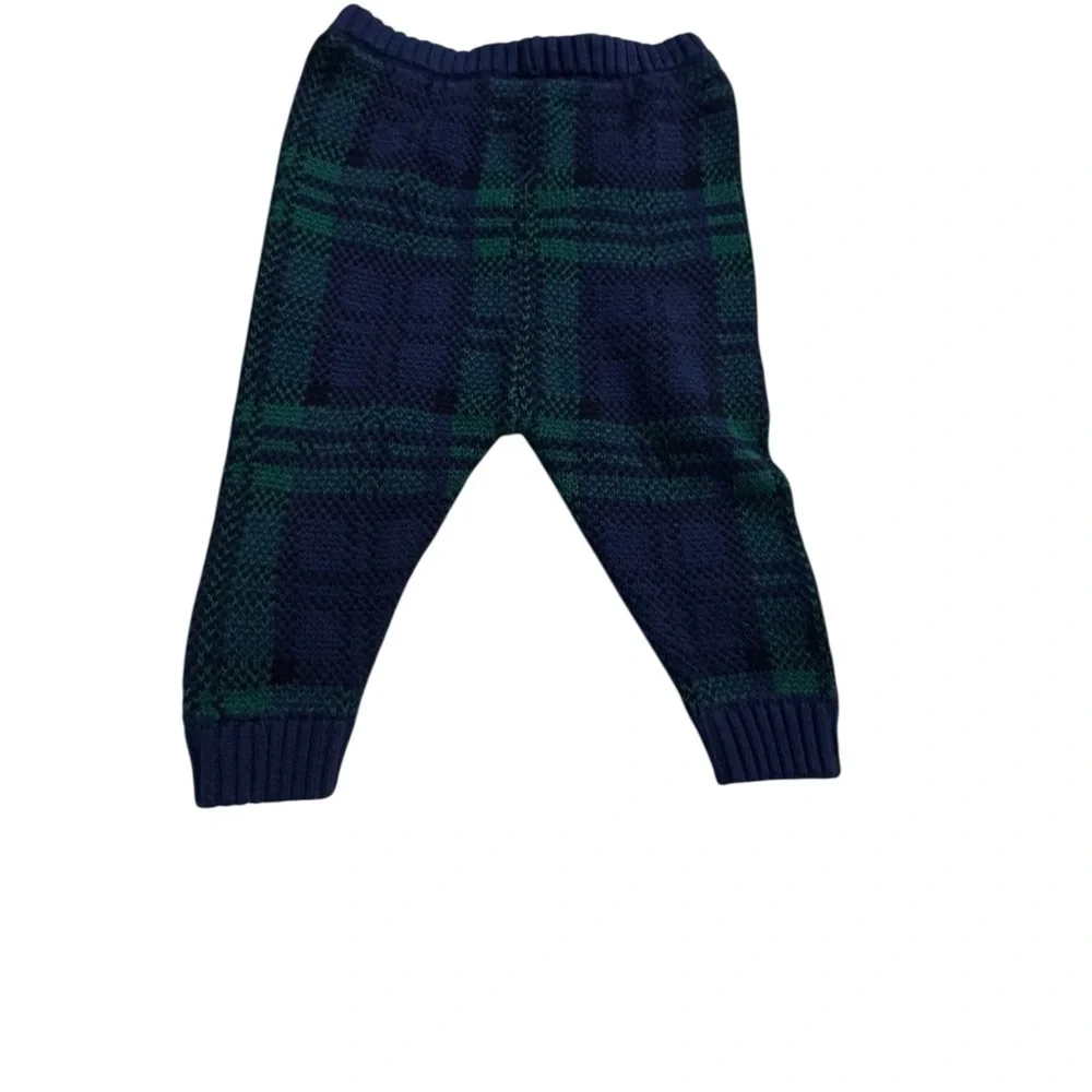 Old Navy Kids Plaid sweater Set - Navy and Green